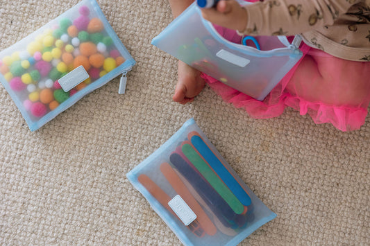 Blue Small Meshie Pouch