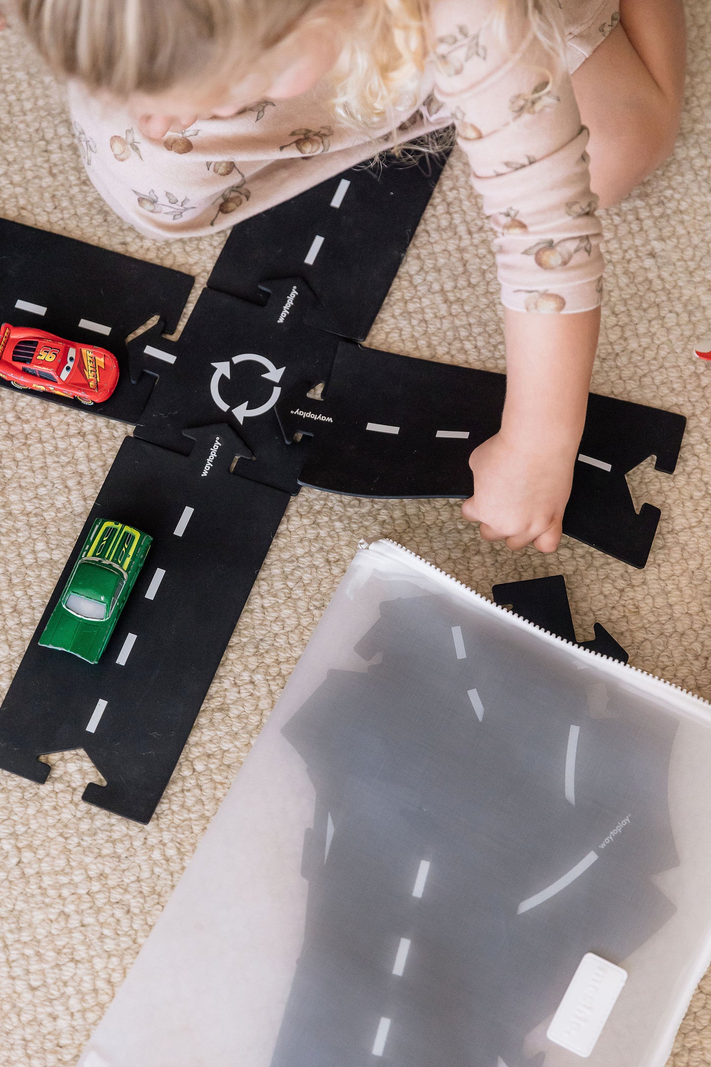 White Large Meshie Pouch