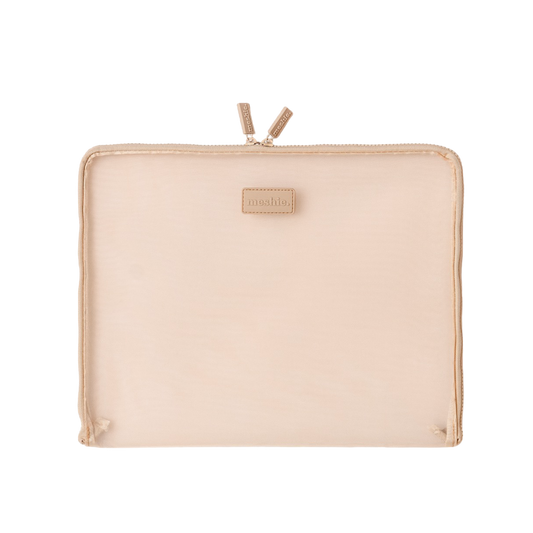 Beige Large Meshie Pouch