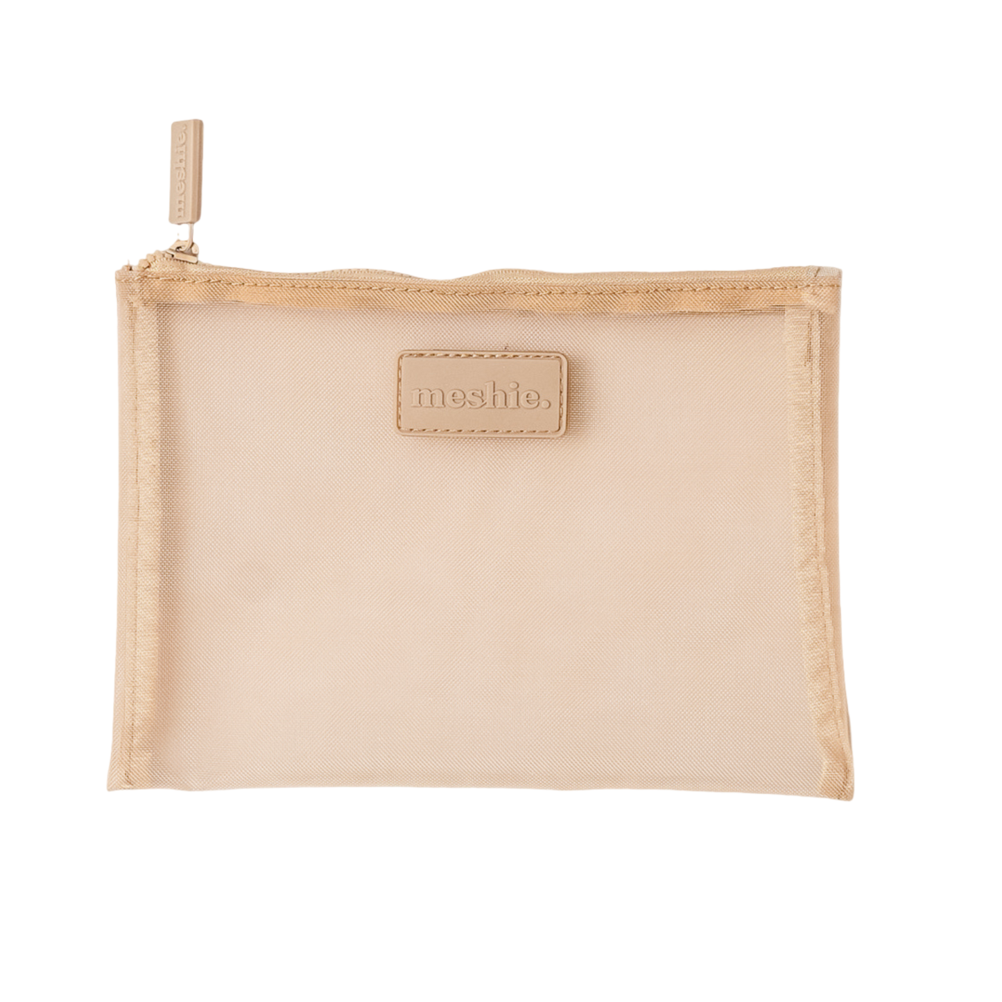 Beige Small Meshie Pouch