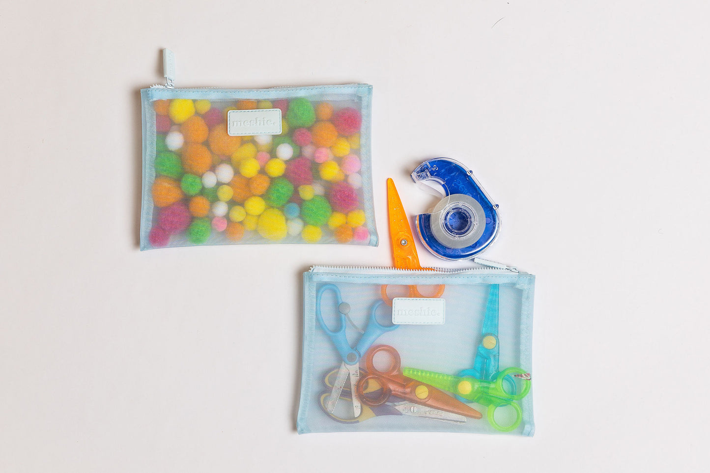 Blue Small Meshie Pouch