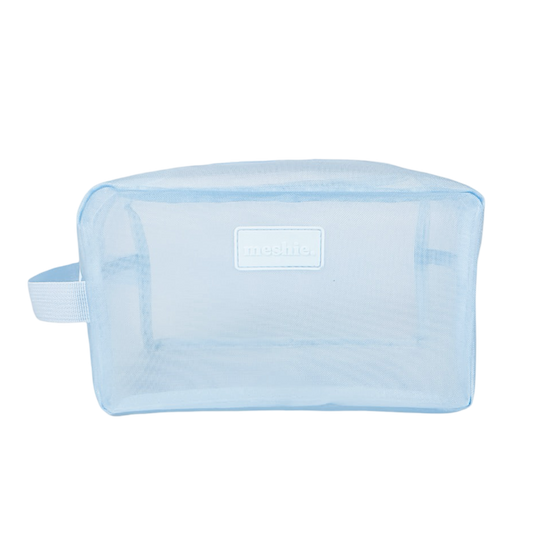 Blue Rectangle Meshie Pouch