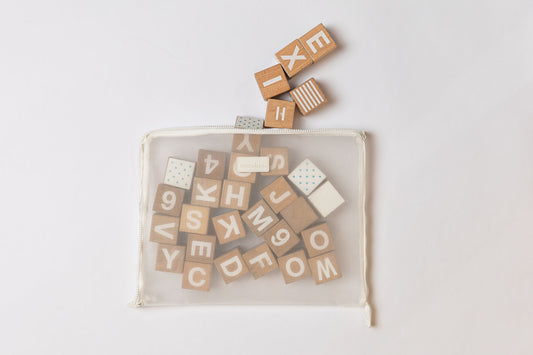 White Large Meshie Pouch