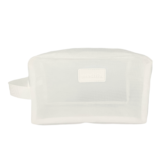 White Rectangle Meshie Pouch